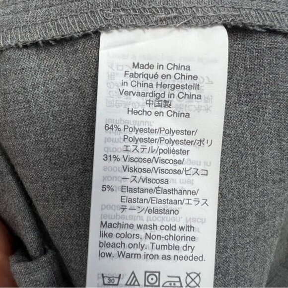 J. Crew Cameron High-Rise Four-Season Stretch Pants Gray Size 16 Work to Weekend - Picture 6 of 6